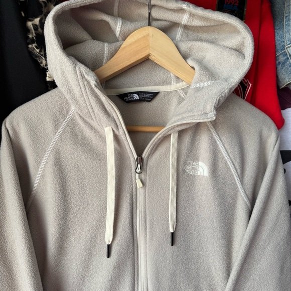 The North Face Earth Tone Zip Up Hoodie Fleece Polar Winter Outdoors Camping - Picture 5 of 10